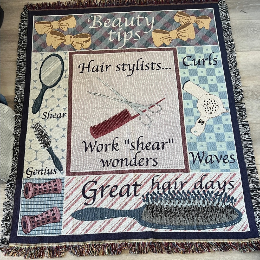 Hair Stylist Woven Tapestry